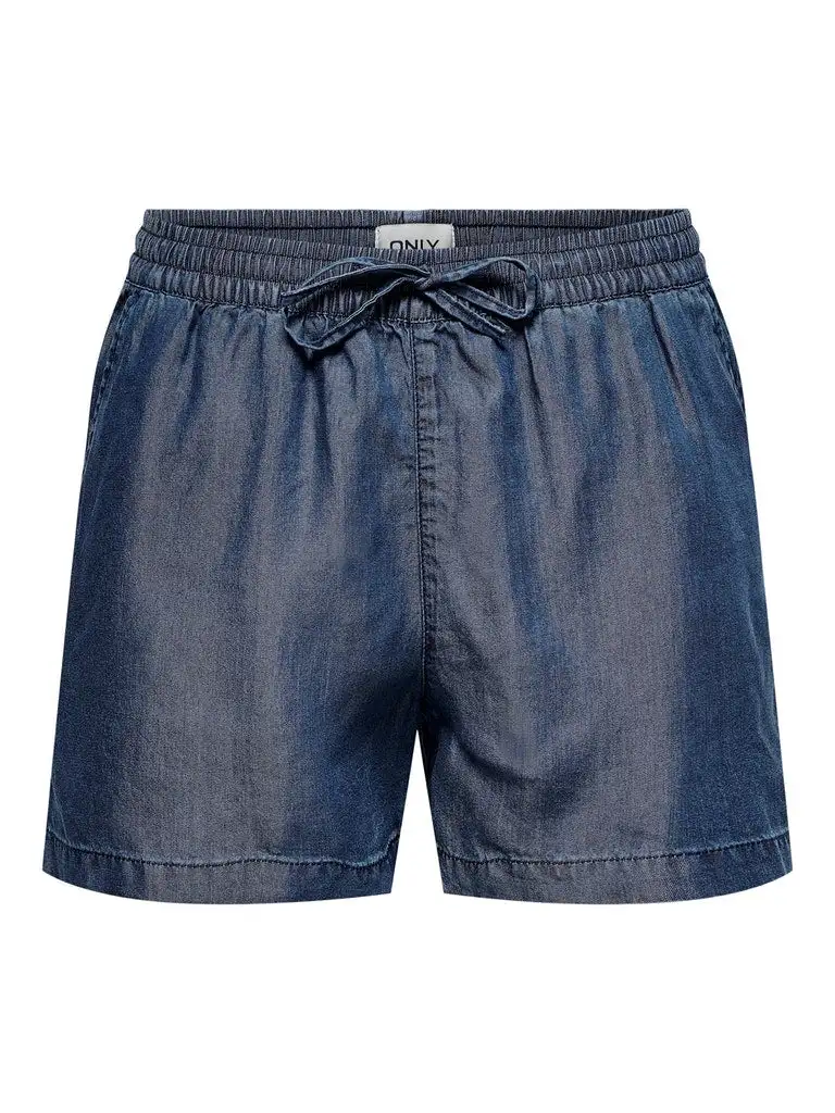 Onlpema Lyocell Life Dnm Shorts Box Dark Blue Denim