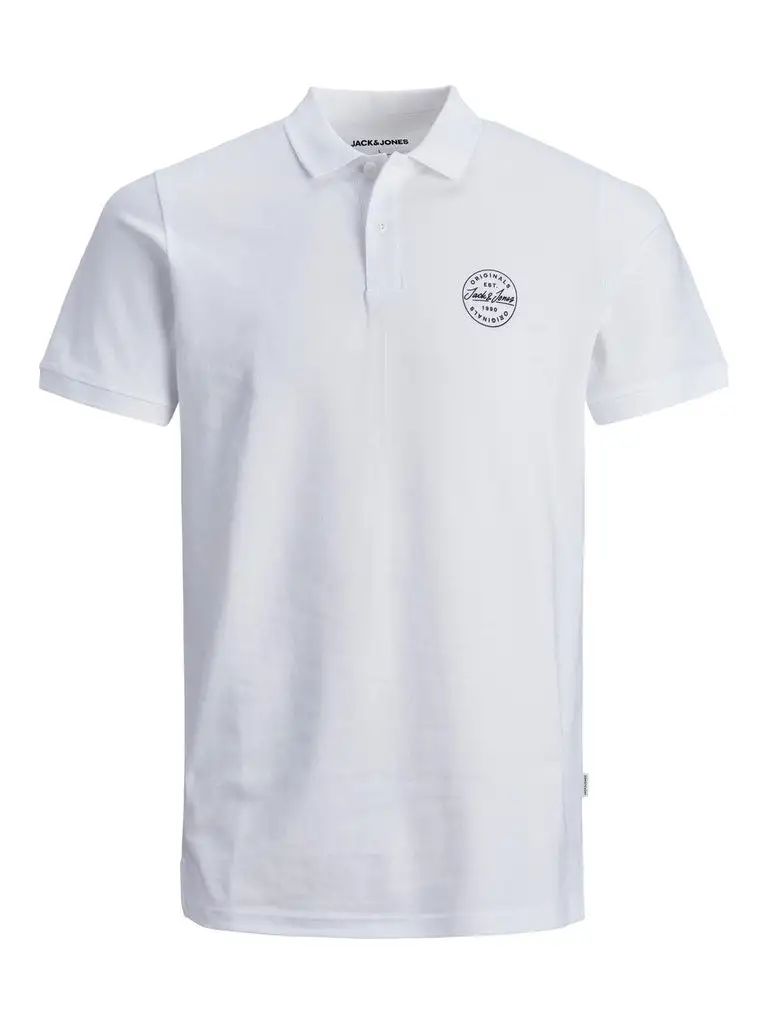 Jjeshark Polo Ss Noos White Navy Blazer