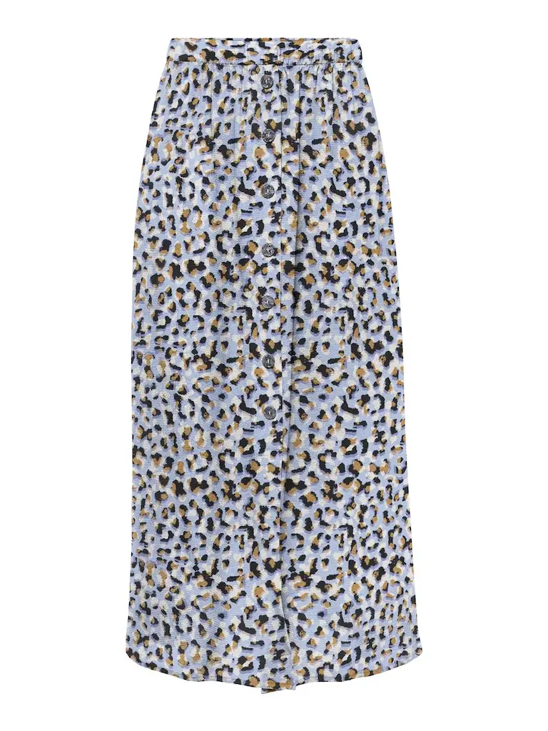 Onlnova life button skirt aop Powder Blue