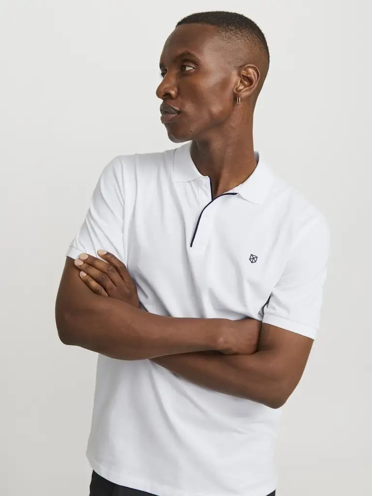 Jprblasainz Ss Polo 12237839 Jack & Jones White