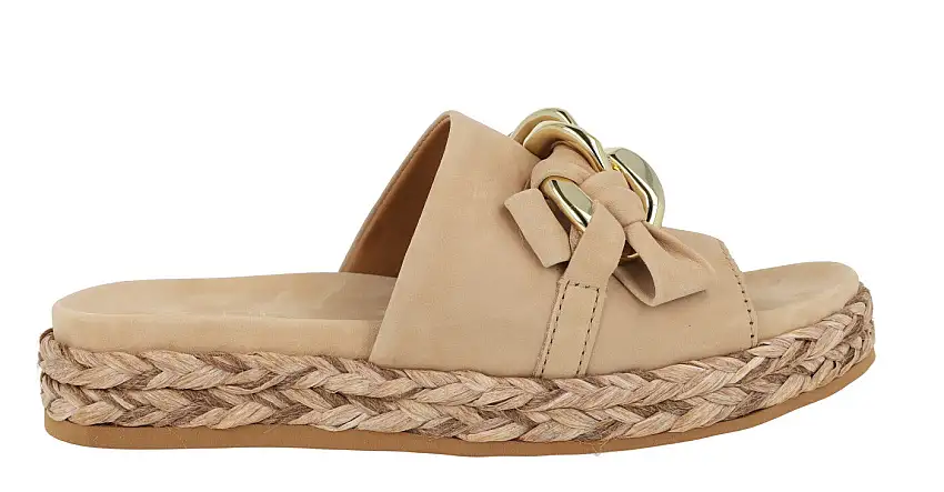 Sandalias Ancona con cadena y plataforma de yute