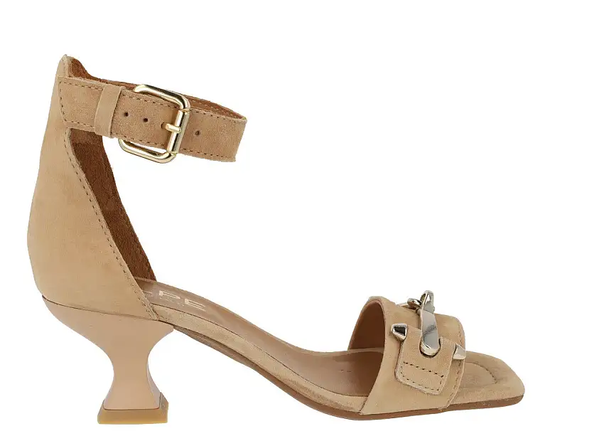 Sandalias Versalles en ante beige para mujer