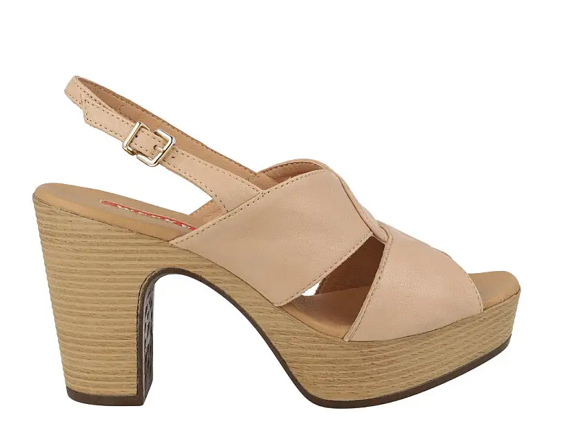 Sandalias de piel Arbórea con tacón y plataforma