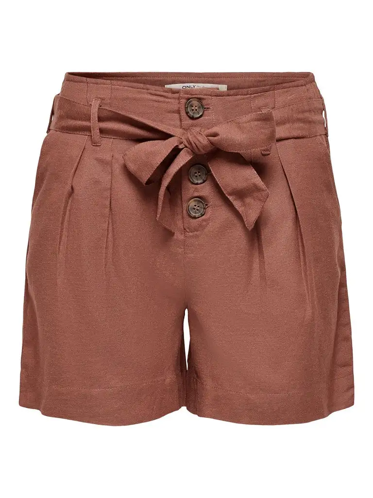 Onlviva Life Hw Belt Shorts Pnt Noos Apple Butter