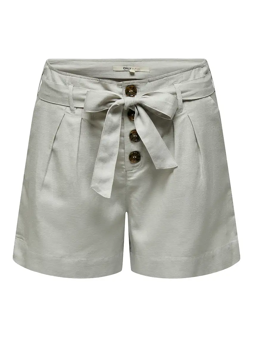 Onlviva Life Hw Belt Shorts Pnt Noos Storm Gray