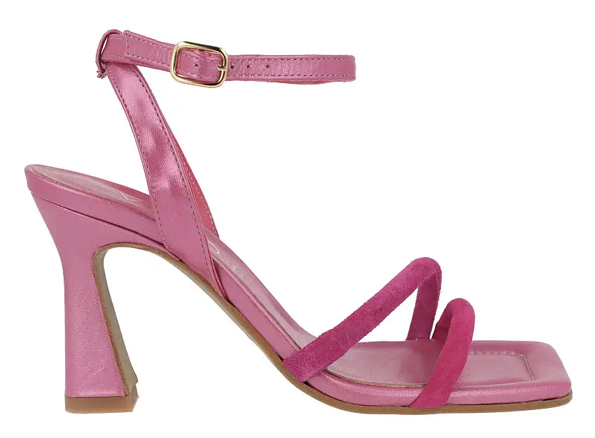 Sandalias Kate con tacón alto y pulsera al tobillo