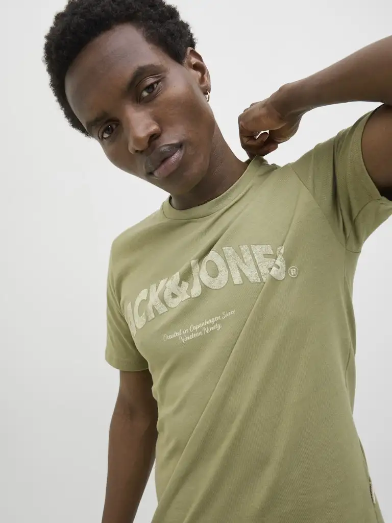 Joralmeria Bold Branding Tee Ss Cn Ln 12276962 Jack & Jones Cedar