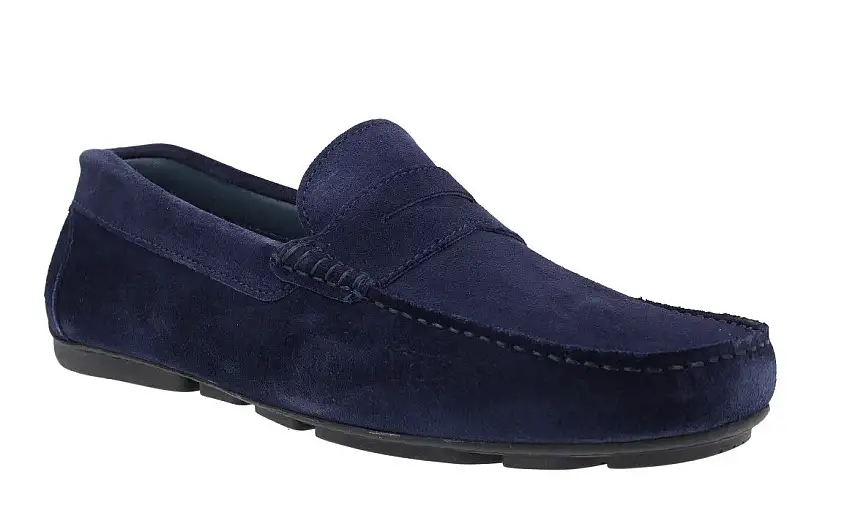 Kiowas con antifaz en serraje azul marino para hombre
