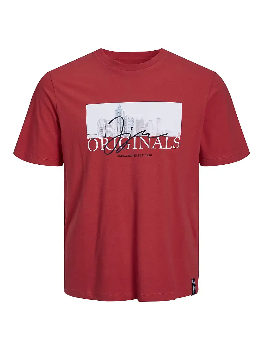 Jorjoshua Photo Tee Ss Crew Neck Rococco Red