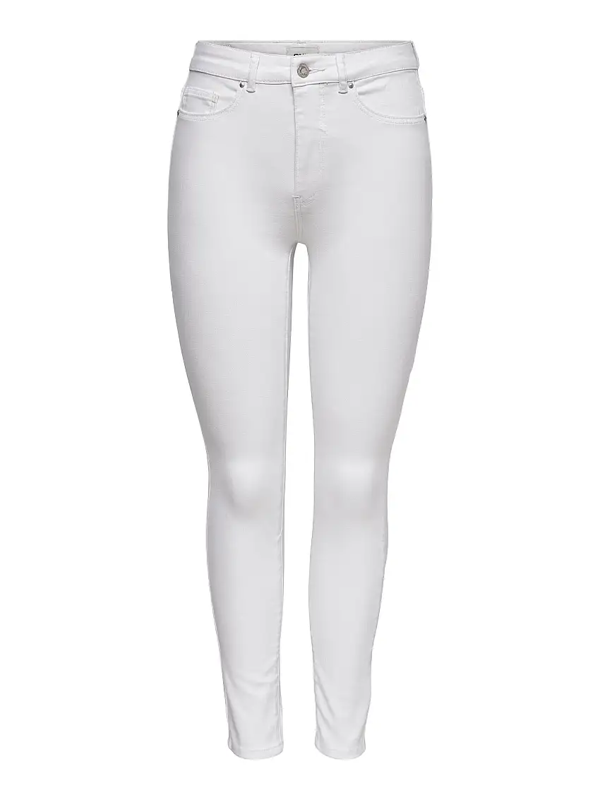 Onlana Mid Skinny Dnm White