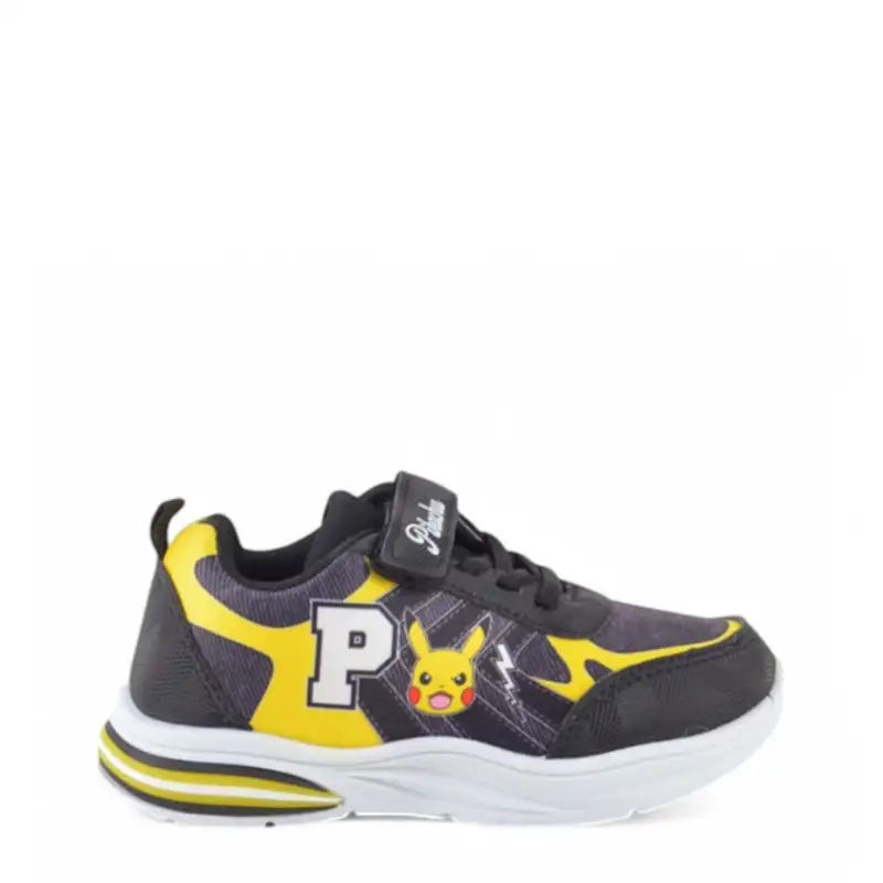 DEPORTIVO LUCES POKEMON NEGRO AMARILLO