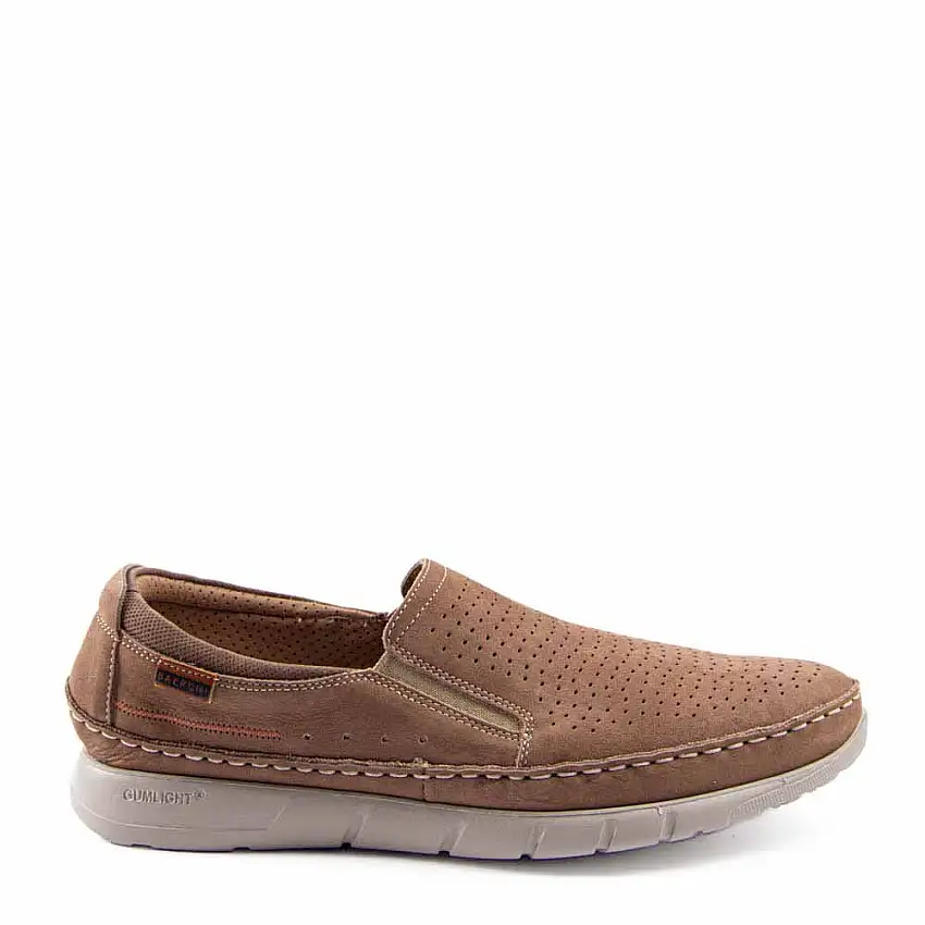 MOCASIN PUNTOS TAUPE 3991S