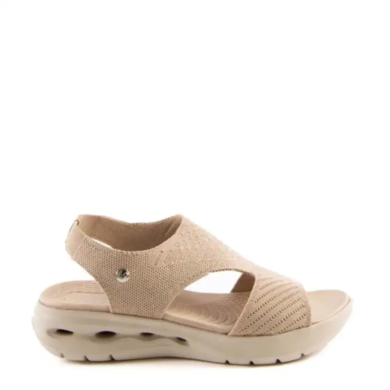 SANDALIA CUÑA AIR BEIGE ABZ28655