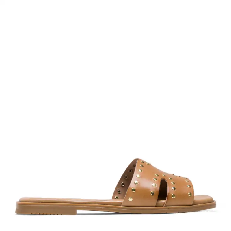 SANDALIA PALA H TACHAS TAUPE 3115