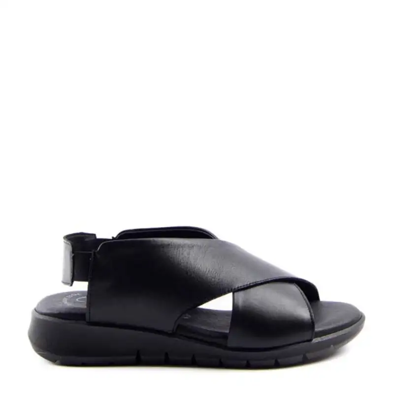 SANDALIA CRUZADA NEGRO 1023
