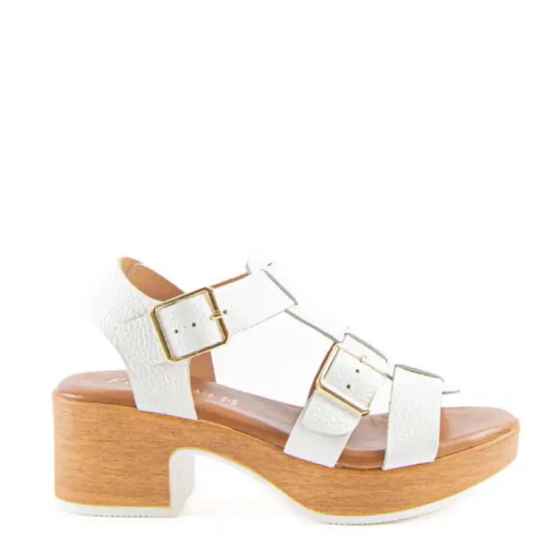 SANDALIA HEBILLAS BLANCO 402