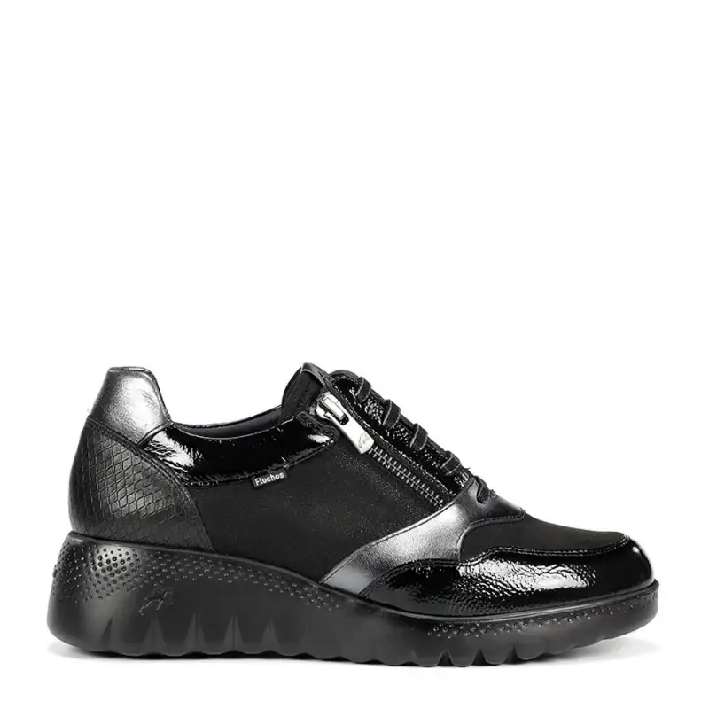 CASUAL CUÑA ELASTICOS NEGRO F2248