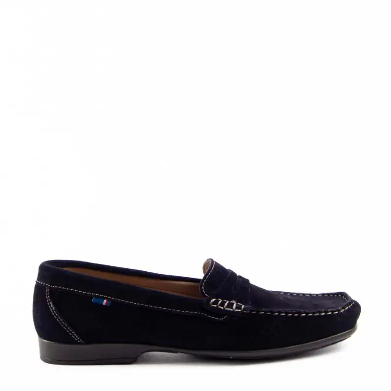 MOCASIN ANTIFAZ PIEL SERRAJE MARINO 0913
