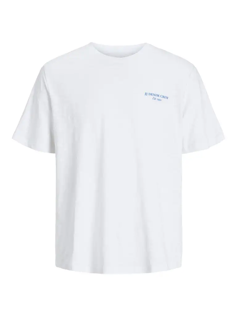 Jjjeff Monochrome Tee Ss Crew Neck 12269243 Jack & Jones White