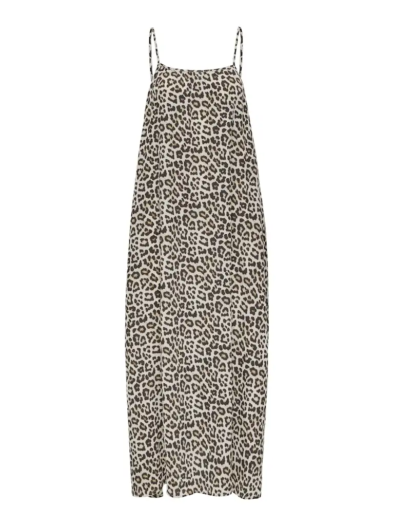 Onlalma Life Poly Ella Long Dress Aop 15343117 Only Pumice Stone