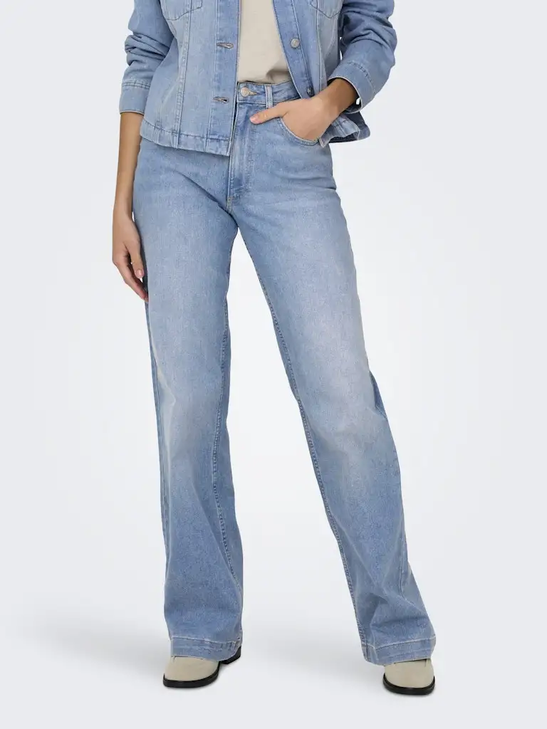 Onlmishy Hw Wide Lb Dnm Akm Moch 15352317 Only Light Blue Denim