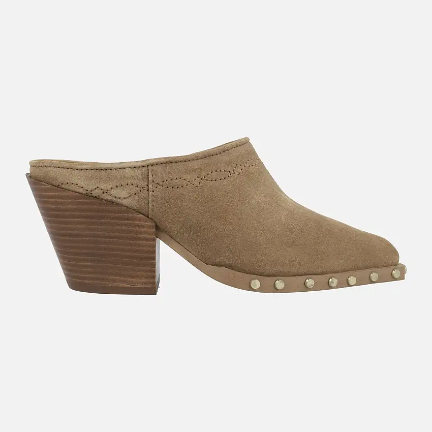 Zuecos estilo cowboy Alpe Vermont en serraje cuero con tachas