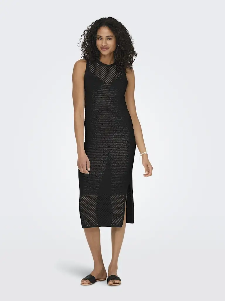 Onlalula Sl Dress O-Neck Knt 15341738 Only Black