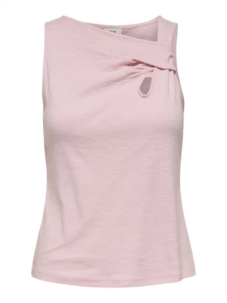 Jdyamy S/L Knot Tank Top Jrs 15322486 JDY Chalk Pink