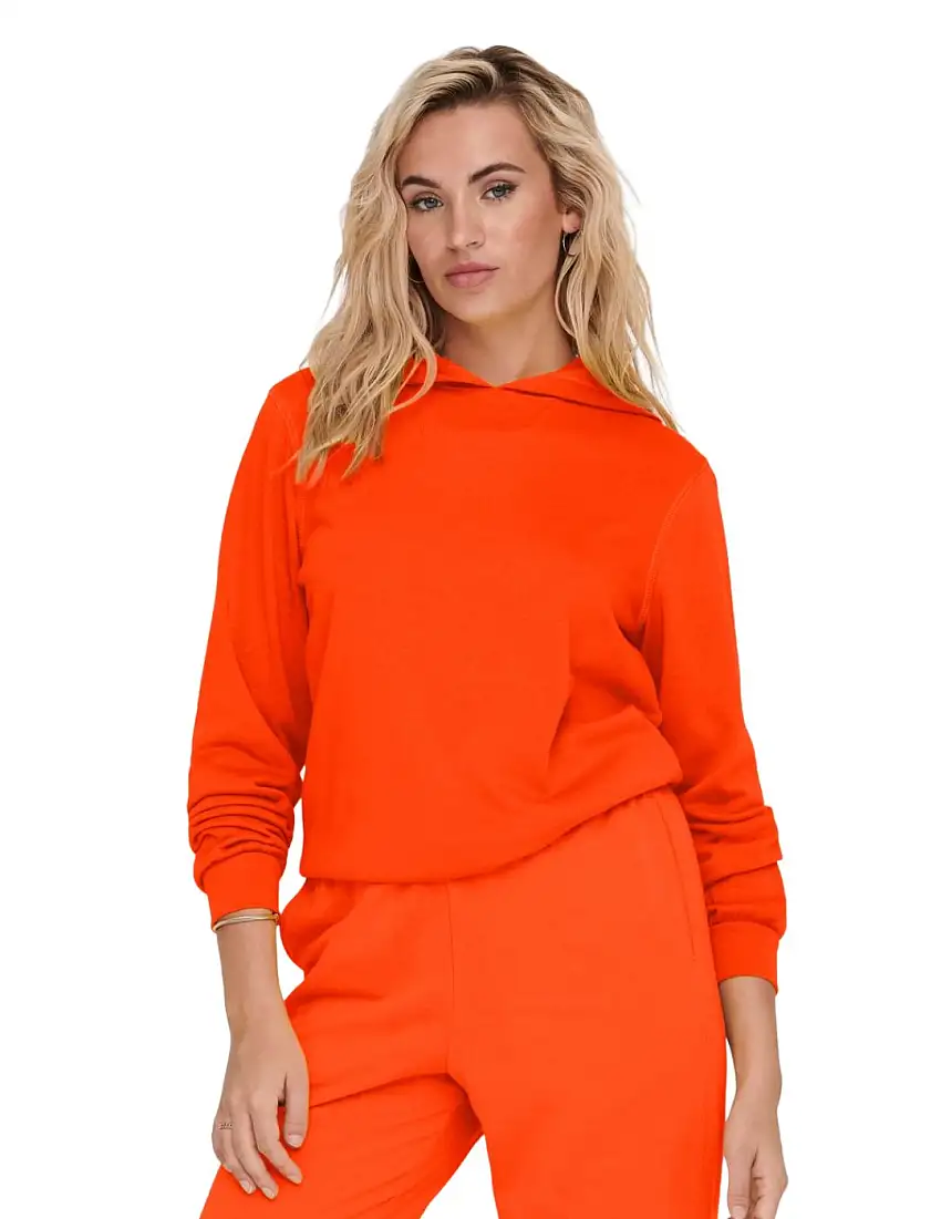 Sudadera con capucha Only Diana Naranja