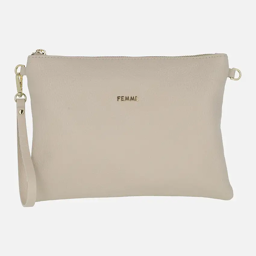 Carteras de piel con cremallera Femme