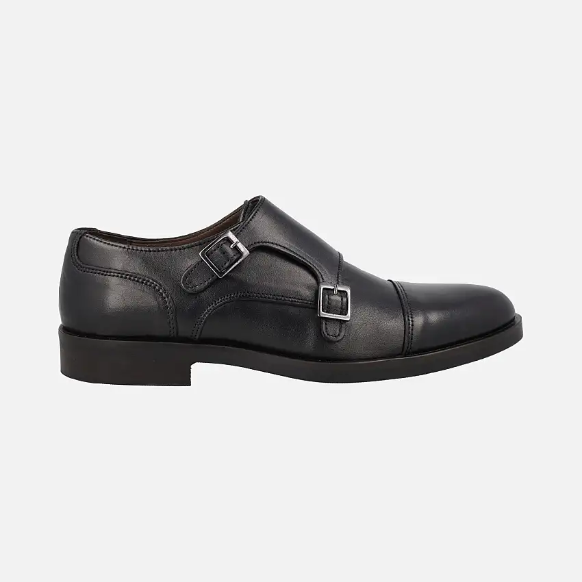 Zapatos para hombre con hebillas y piso fino de goma