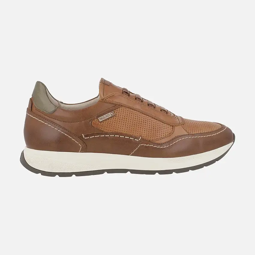 Zapatos deportivos para hombre en piel marrón Getafe