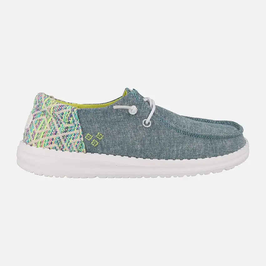 Zapatillas Hey Dude Wendy Funk surf baja con talón bordado
