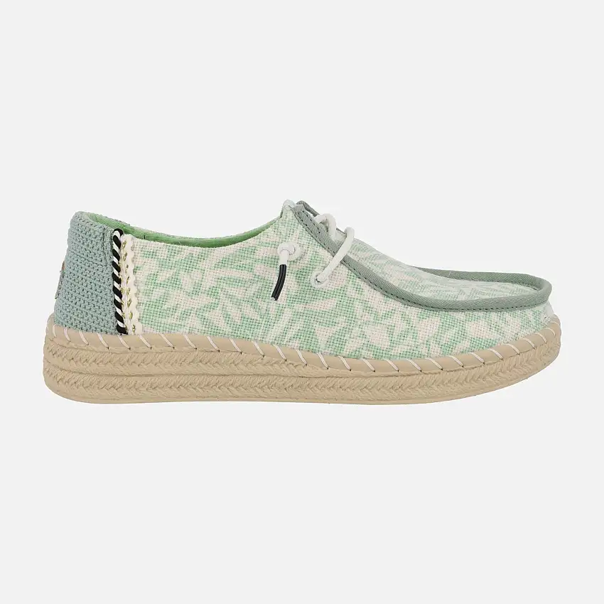 Zapatillas de tejido estampado Wendy espadrilles retro palm