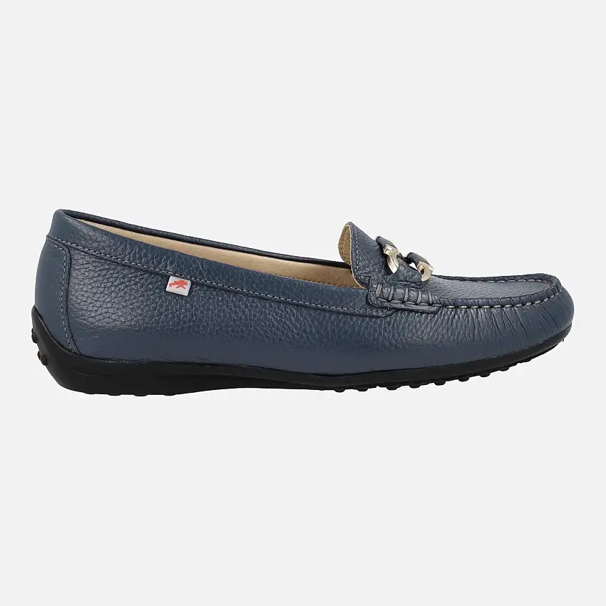 Mocasines clásicos de piel Bruni con adorno metálico