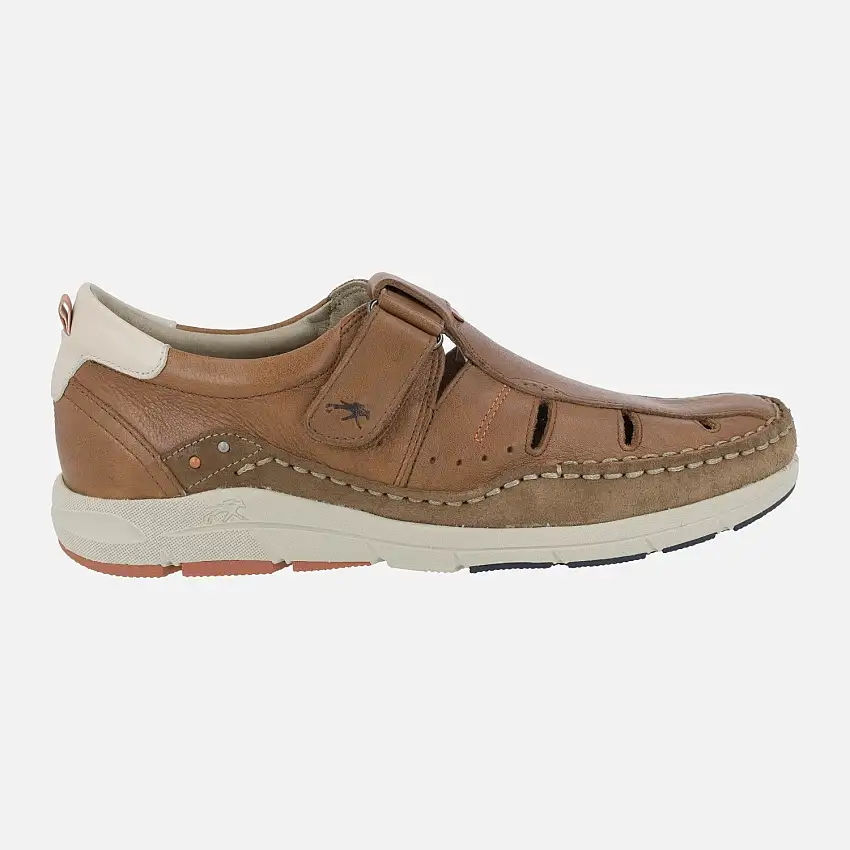 Sandalias de piel para hombre Kai con cierre de velcro