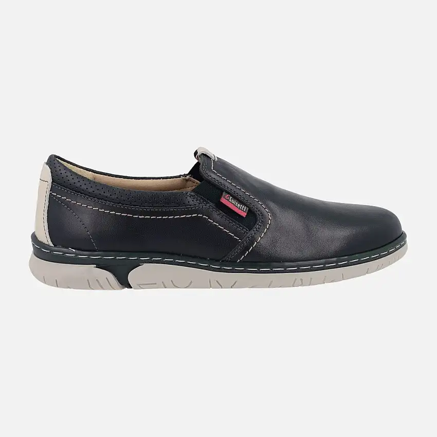 Mocasines de piel con elásticos laterales