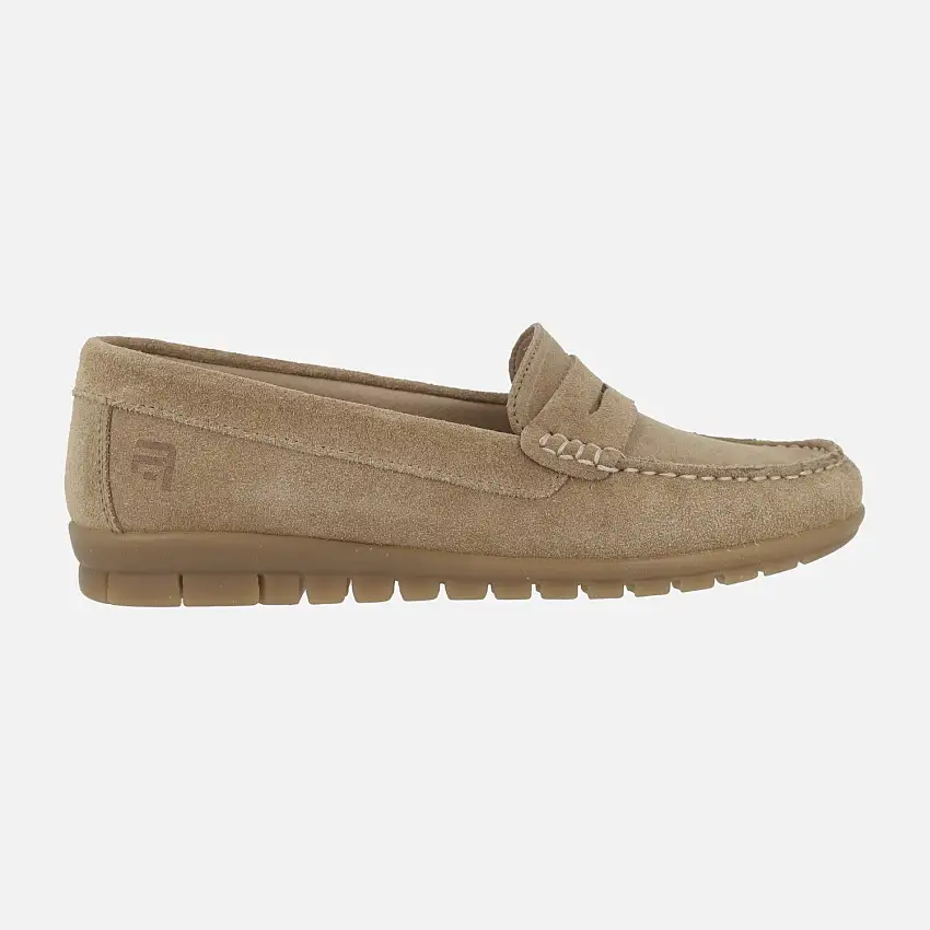 Mocasines en piel serraje con antifaz AUDE