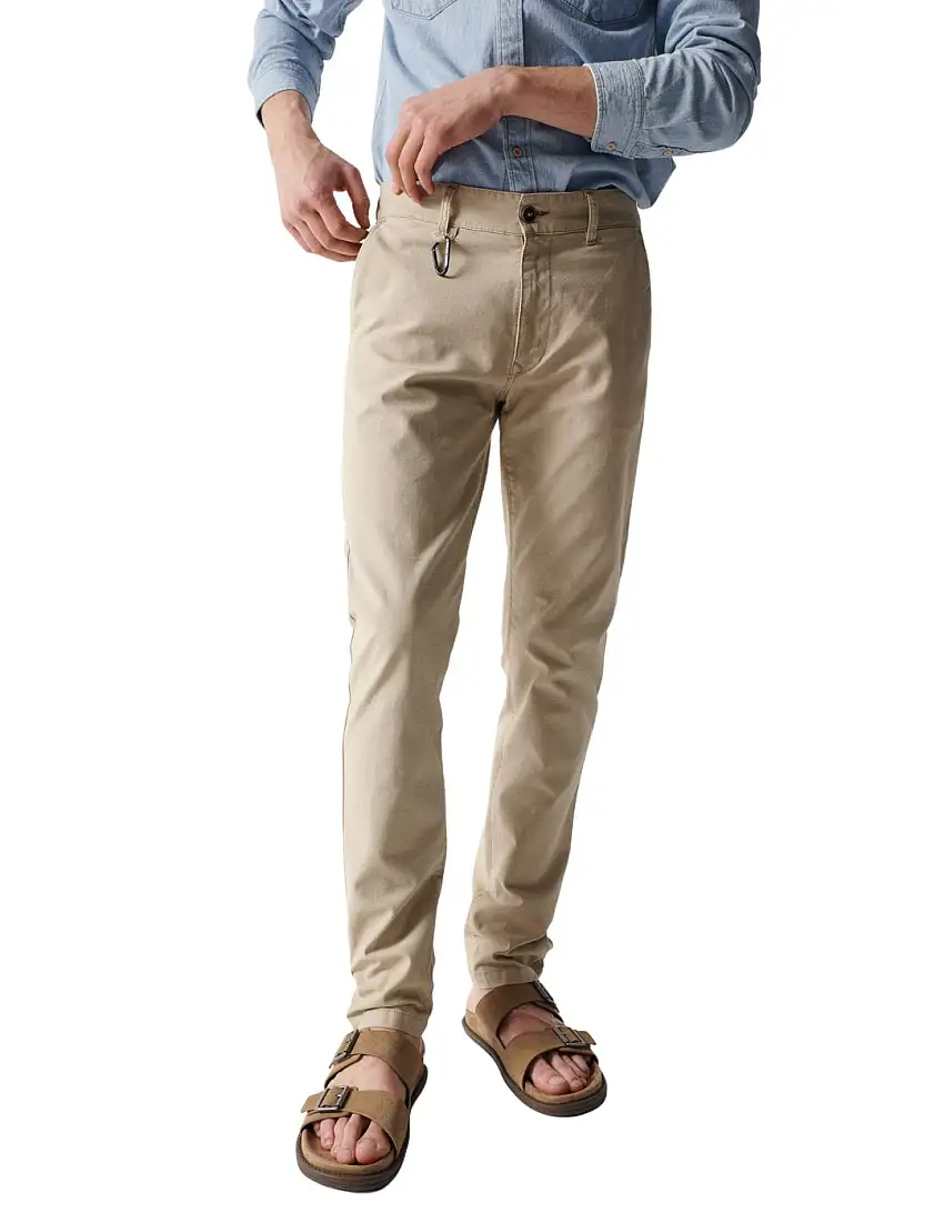 Pantalón chino Slim Salsa Beige