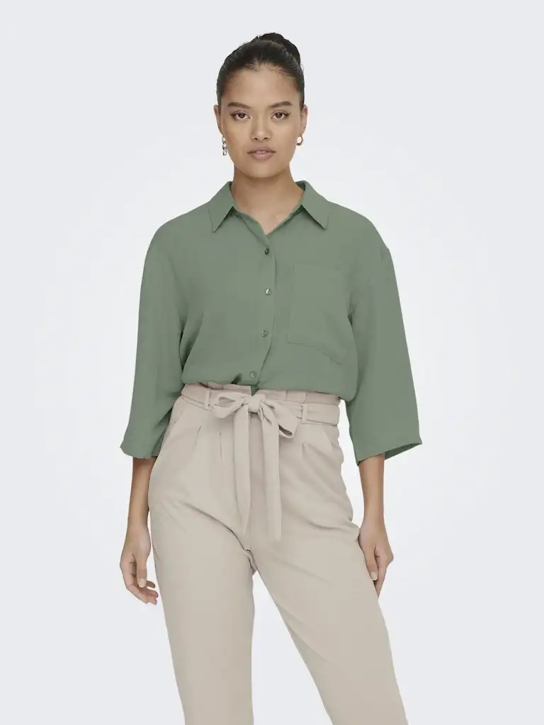 Jdy Jdydivya 3/4 Loose Shirt Wvn Noos Sea Spray 15271186