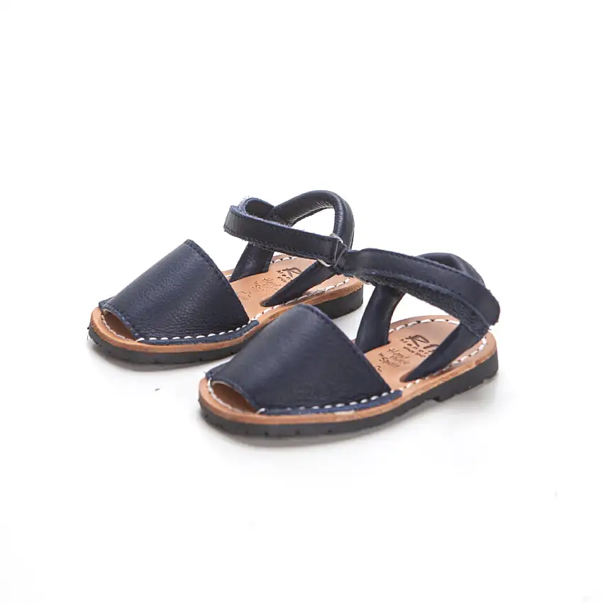 RIA 20090 SANDALIA MENORQUINA VELCRO MARINO