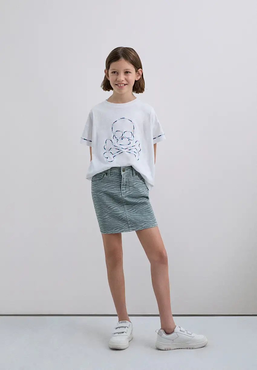 FALDA MINI ESTAMPADO CEBRA
