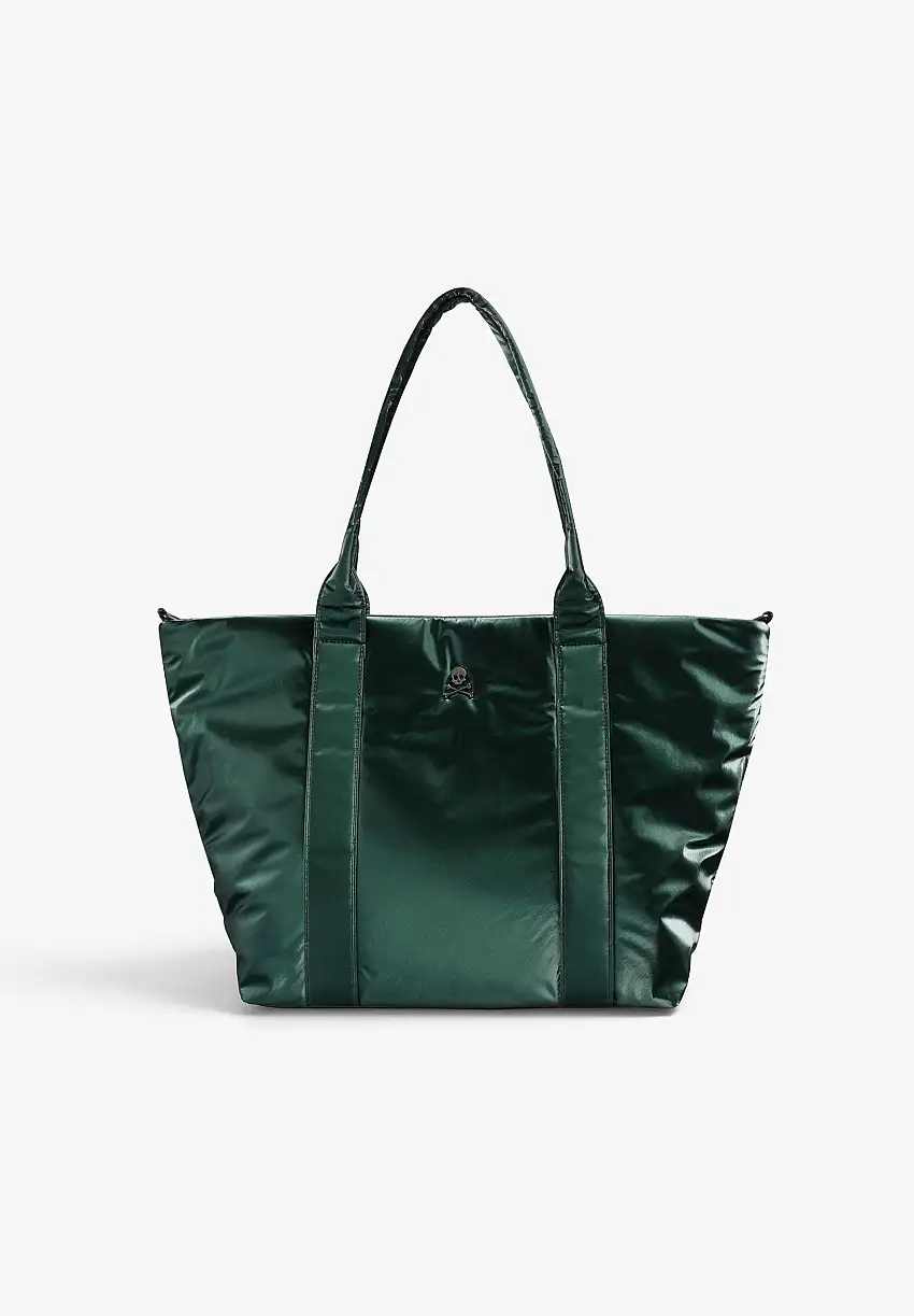 BOLSO SHOPPER METALIZADO CALAVERA