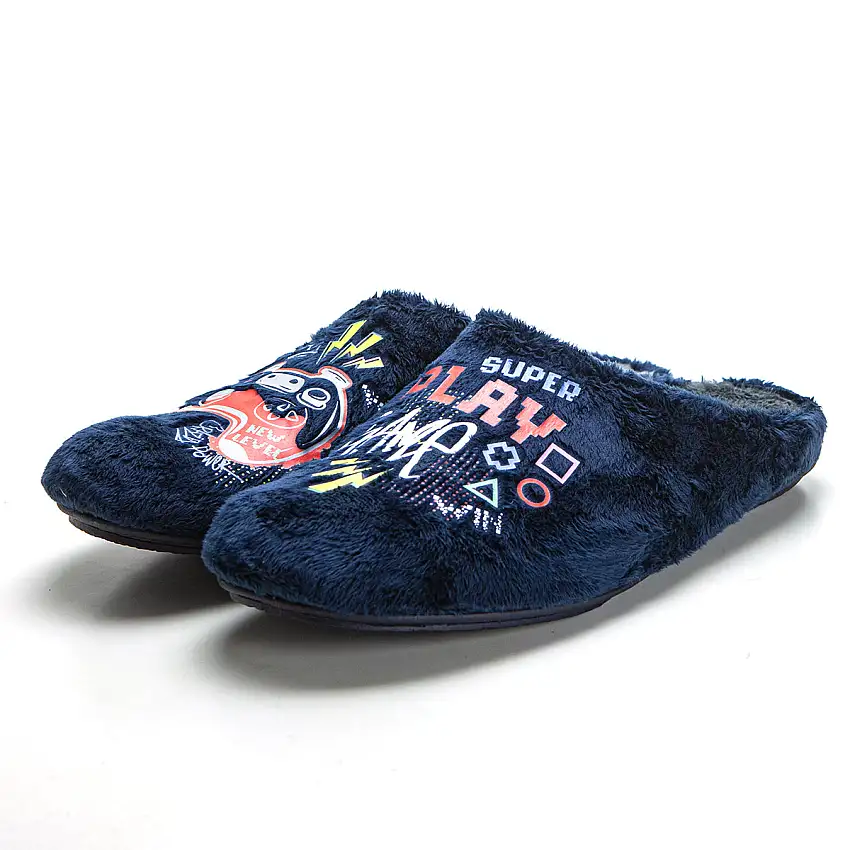Vuladi 4611-23 Zapatilla de estar por casa videojuegos marino.