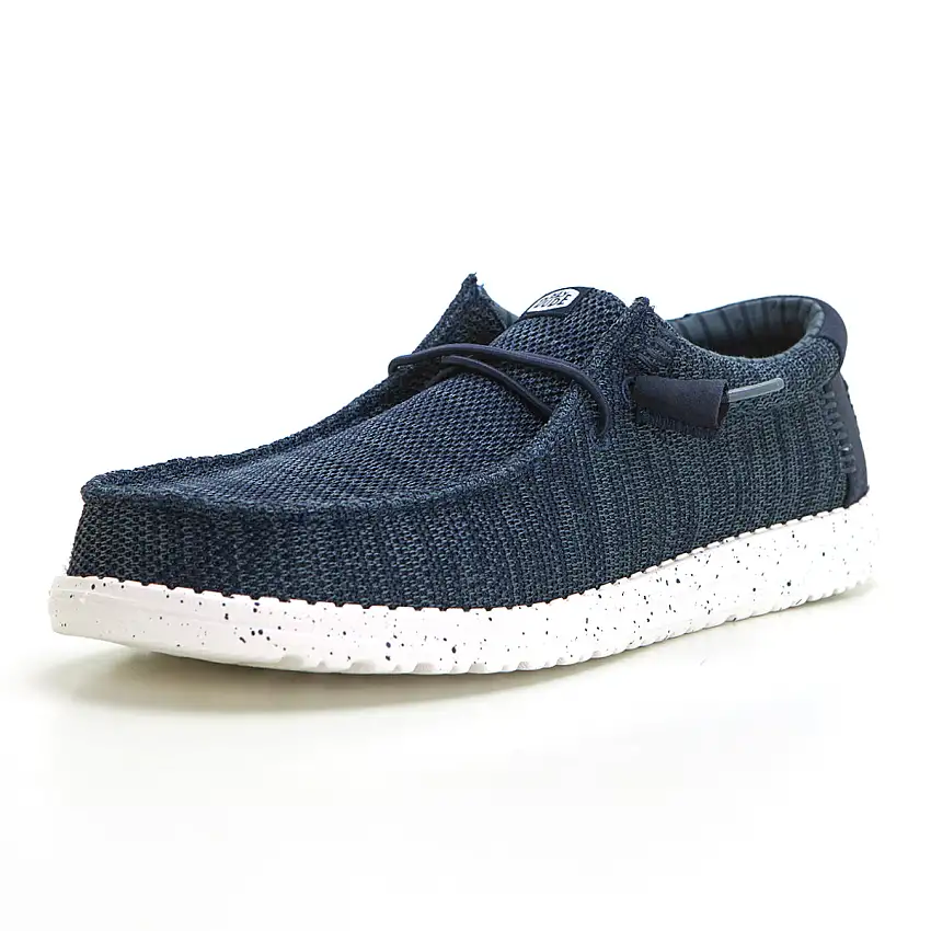 HEY DUDE Wally Strech Zapatilla mocasín de lona marino