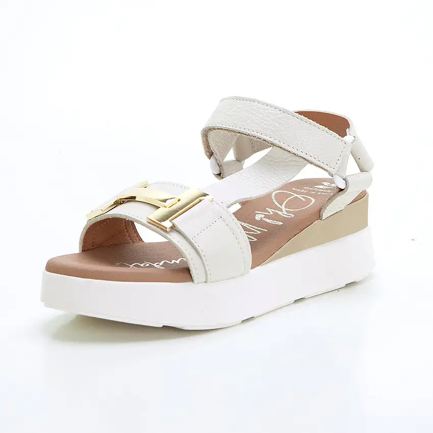 Oh my Sandals 5671 Sandalia de cuña y plataforma california hielo.
