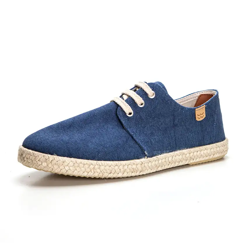 Calzamur 50041 Zapatilla cordones de lona azul