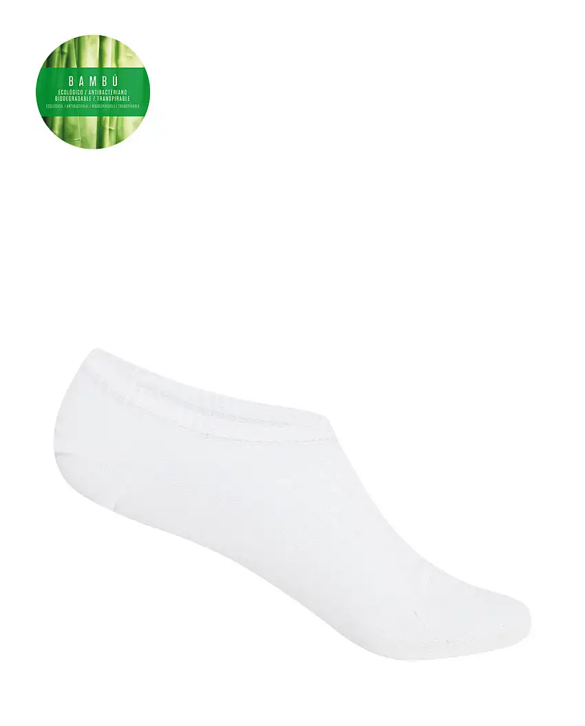Punto Blanco 1353000 Calcetines de bambú invisibles blanco