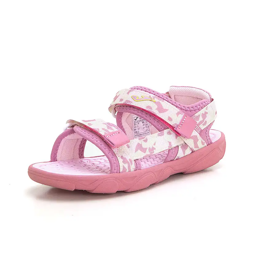 Joma Boat Sandalia niña velcros goma rosa