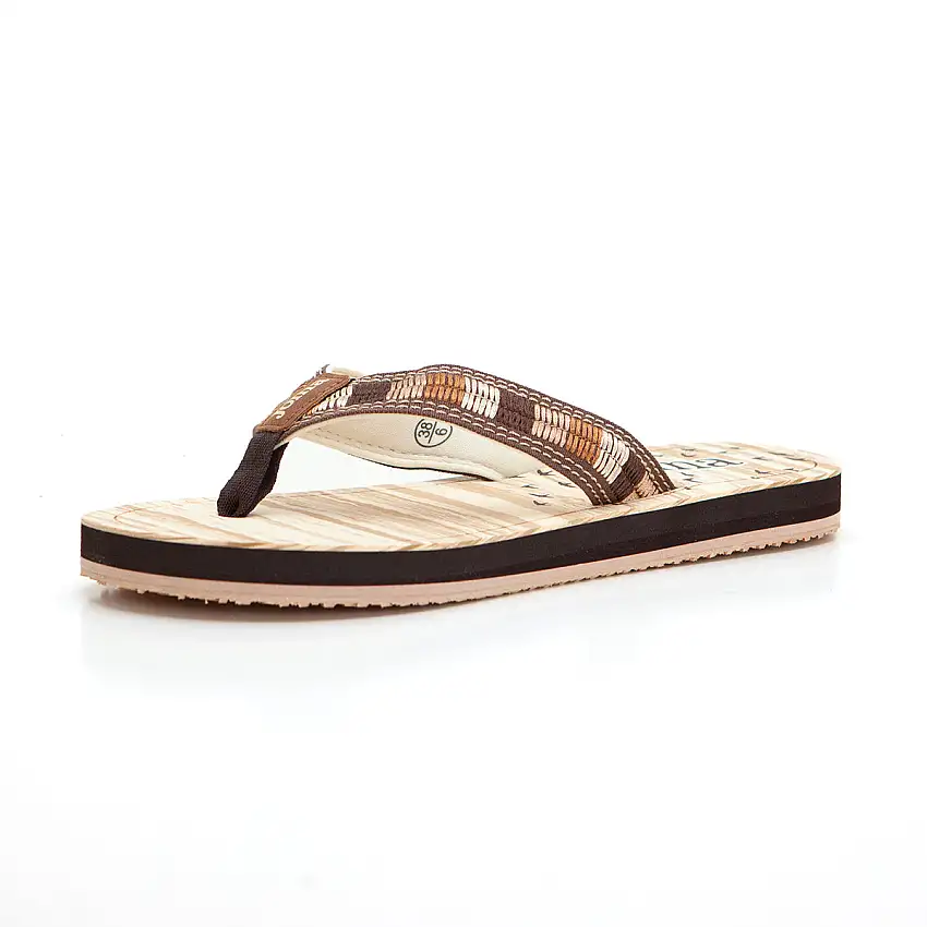 Joma Yaiza Chancla casual baño mujer marrón.